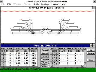 Screenshot of SIMPLY Roll Design software showing a computer designed pattern known as a flower