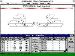 Screenshot of SIMPLY Roll Design software showing a pattern known as a flower